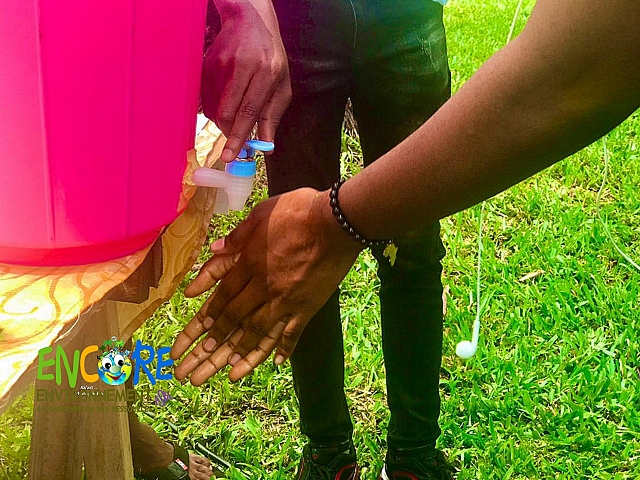 Sensibilisation au lavage des mains à l’eau et au savon (LMS) au Green Festival 2021